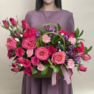 Букет дня в коробке Свежесть